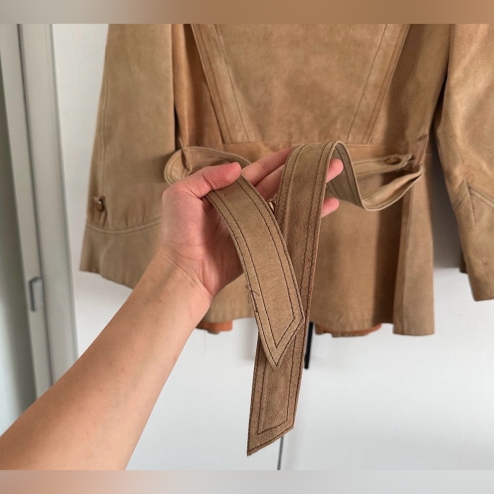 Vintage 1970’s Penny Lane Suede Coat w/Sheepskin Collar Women’s Size M- Pls Read - Picture 5 of 9